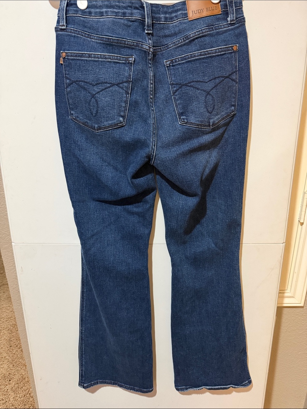 SHORT Judy Blue Indigo Bootcut Jeans - Picture 3 of 3